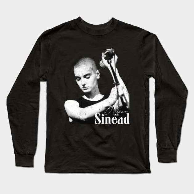 Vintage Sinead O'Connor Long Sleeve T-Shirt by jeffreybeard